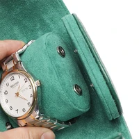 Embers vert montre rouleau 1 2 3 fentes luxe véritable montre boîte de rangement sac de voyage boîtier de montre boîte-cadeau pour Rolex 4
