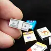 1:12 Scale Dolls Accessories Miniarure Mini Cigarette Case Dollars Cash Money Model Toys For Ob11 BJD  Dollhouse Scenes Decorati 3