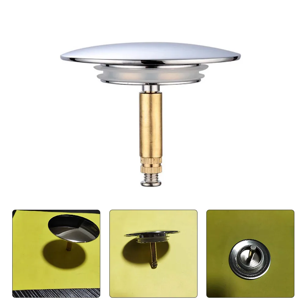 

1*Universal Bathroom Tub Stopper Pop-Up Bounce Core Basin Drain Filter Hair Catcher Deodorant Bath Stopper Kitchen Bathroom Tool