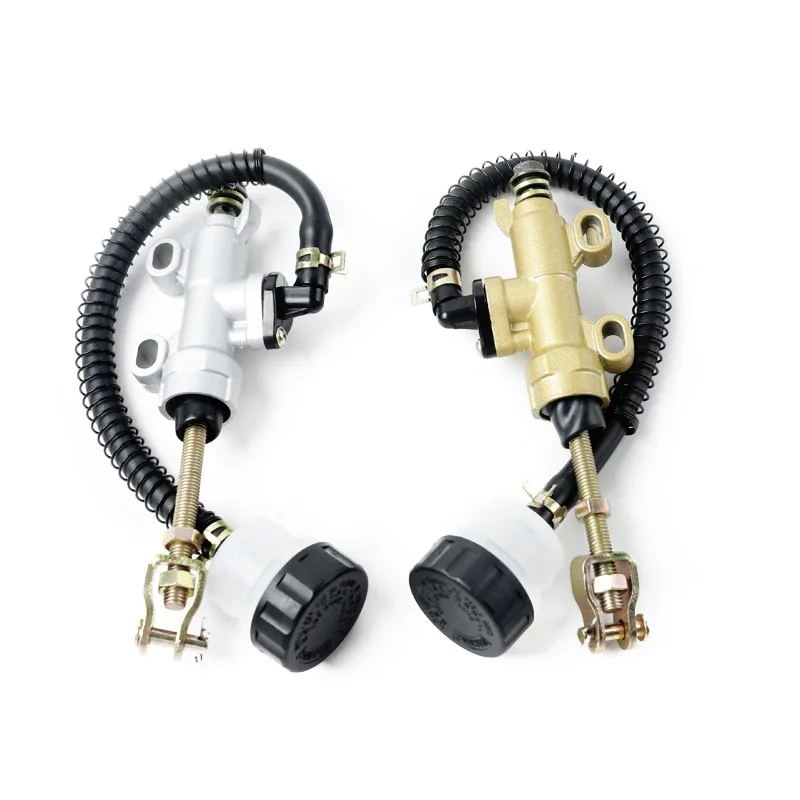 

Universal Silver Gold Kawasaki Motorcycle Rear Foot Hydraulic Brake Pump Refit Rear Brake Master Cylinder Pump For Suzuki Honda