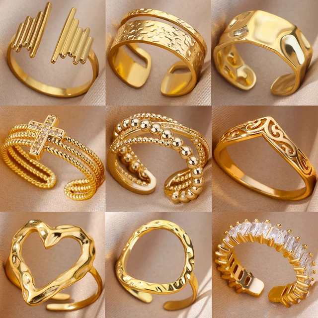 Stainless Steel Crystal Ring Women Party  Stainless Steel Accessories  Wholesale - Rings - Aliexpress