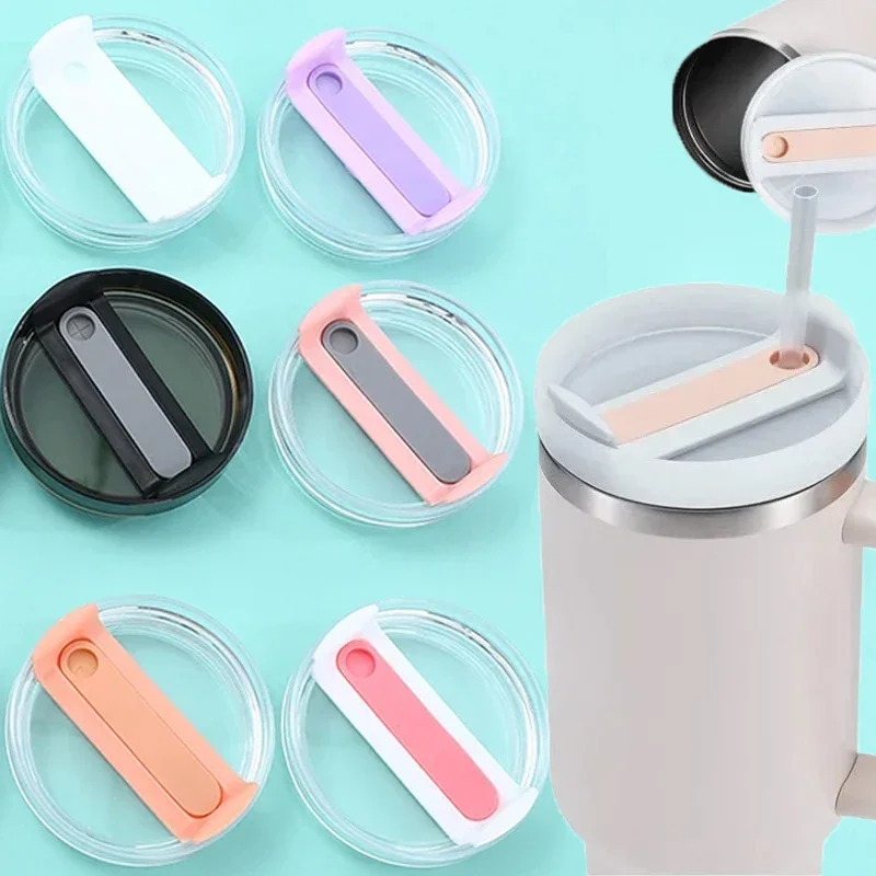 Sealing Splash Spill Proof Replacement Lids for Stanley 40 Oz Tumbler with Handle Cap Quencher H2.0 40oz Mug Cup Accessories cup lid replacement