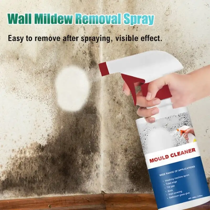 Mould Cleaning Spray Home Wall Mold Stains Remover Spray Cleaner Household Removal for Bathroom Kitchen Sink Clean
