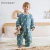 Baby Sleeping Bag Dinosaur Sleep Sack 2.5Tog Winter Warm Kids Play Suits In Room Sleepwear Sleeping Bag For Children 1-4Years 3