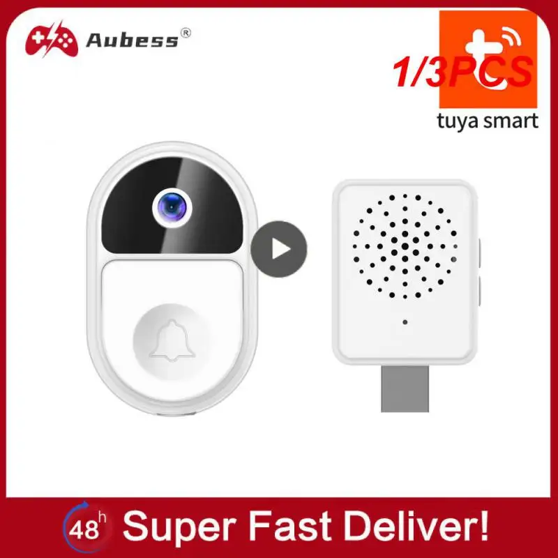 

1/3PCS Tuya Wifi Door Bell Tuya Smart Video Intercom Door Bell 1080p Ip65 Waterproof Wireless Real Time Intercom Camera Video