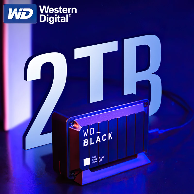   WD   ̺ SSD, ޴  ָ Ʈ ̺, ÷̼̽ 4, Xbox, PC ȣȯ , D30, 1TB, 2TB