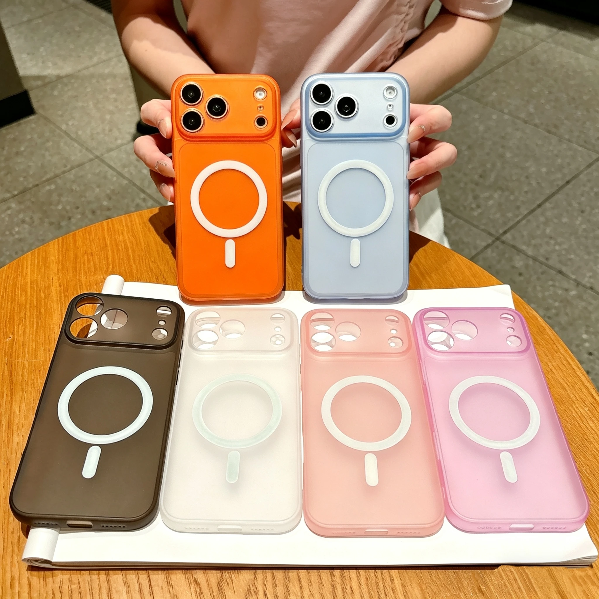 Candy Color Magnetic Clear Soft Silicone Phone Case with Magsafe Compatibility