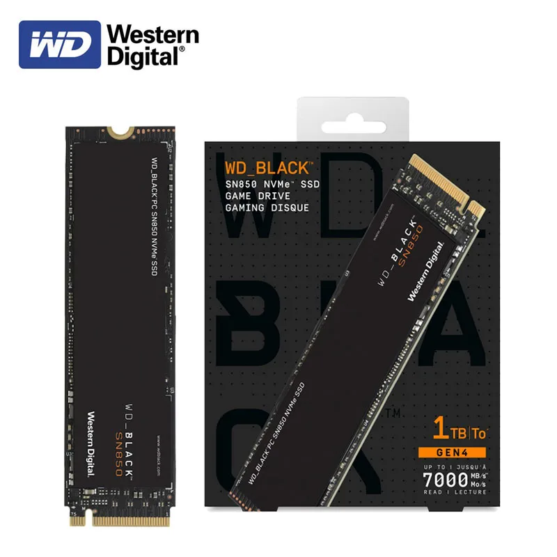 Western Digital WD_BLACK SN850 1TB NVMe Built-in solid state drive PCIe 4.0  Gen4 500GB SSD, up to 7000 MB/s M.2 2280 for PS5 2TB