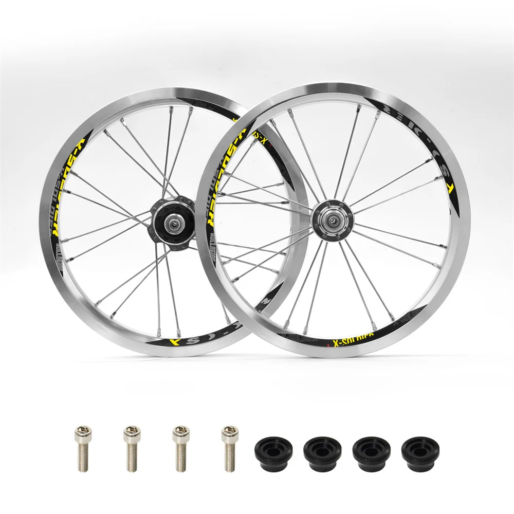 折りたたみ自転車用 ホイールセット 14インチ Vブレーキ シングルスピードハブ Amazon.co.jp: BMX ホイールセット14インチ折りたたみ自転車