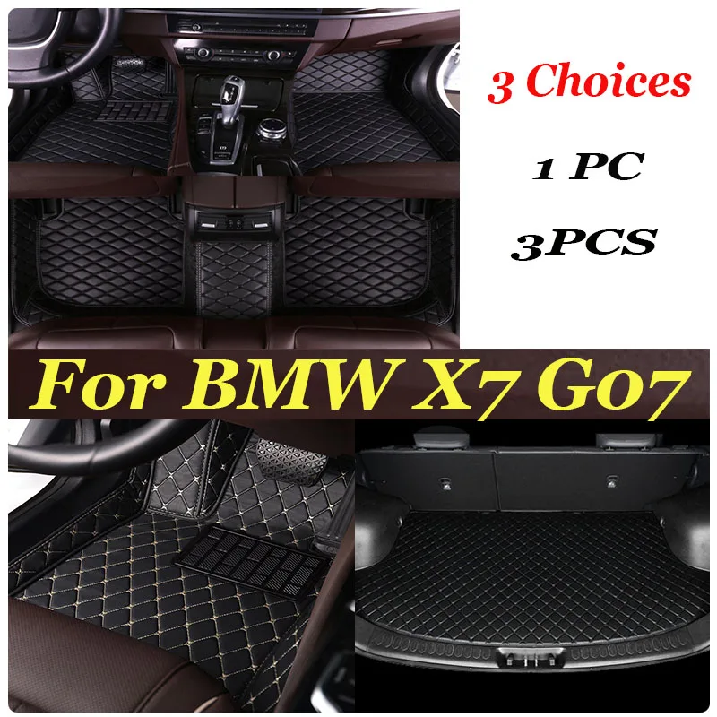 

Car floor mats for BMW X7 G07（Six Seats）2019 2020 Custom auto foot Pads automobile carpet cover interior accessories