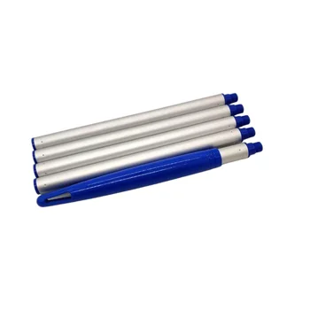 ตาข่ายพายสระว่ายน้ําพร้อมเสาอลูมิเนียม 5 ส่วน 64 '', ทําความสะอาดใบไม้ของสระว่ายน้ํา, สปา, อ่างน้ําร้อนและน้ําพุ 2