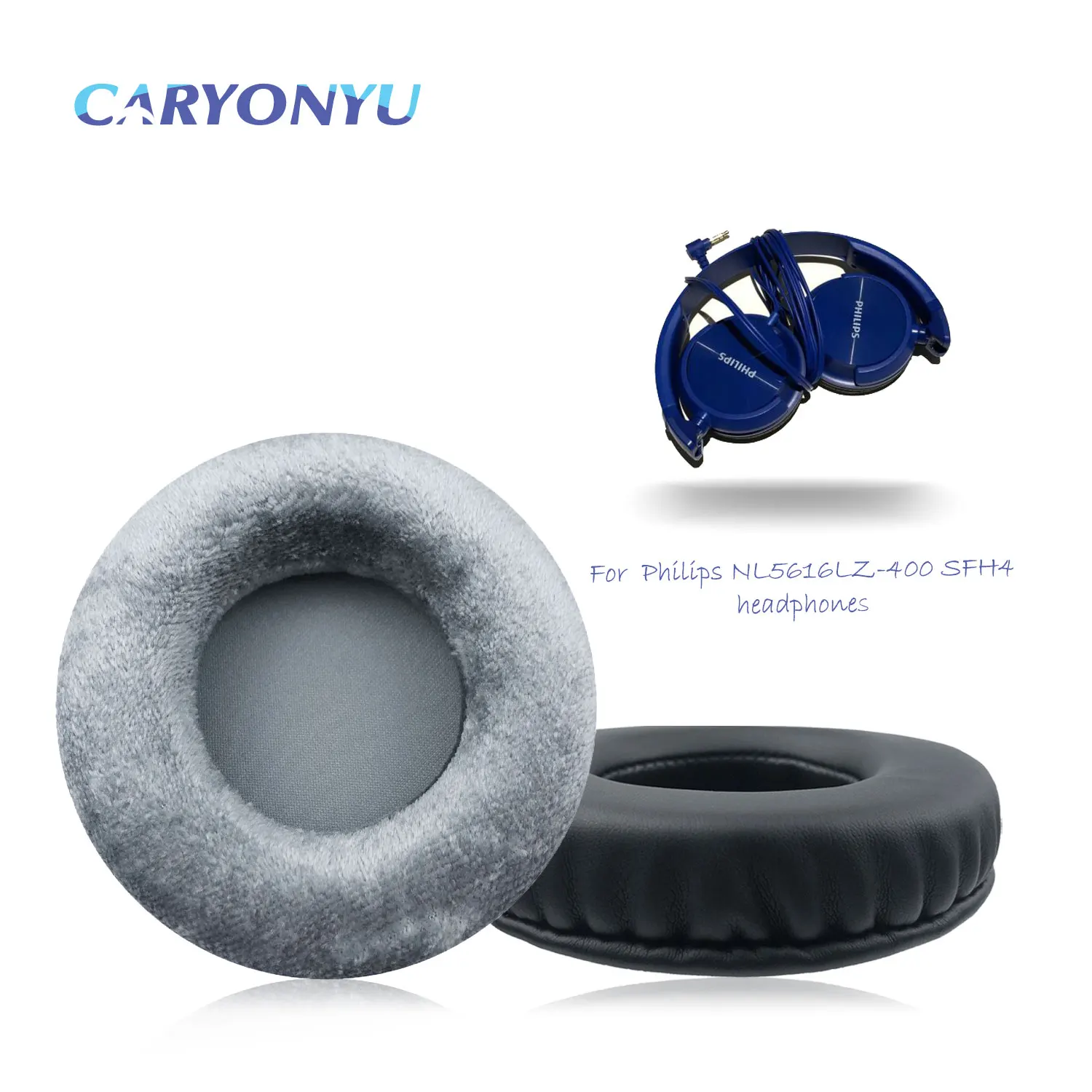 CARYONYU 교체 Earpad Philips NL5616LZ-400 헤드폰 두꺼운 메모리 폼 이어 쿠션 귀마개