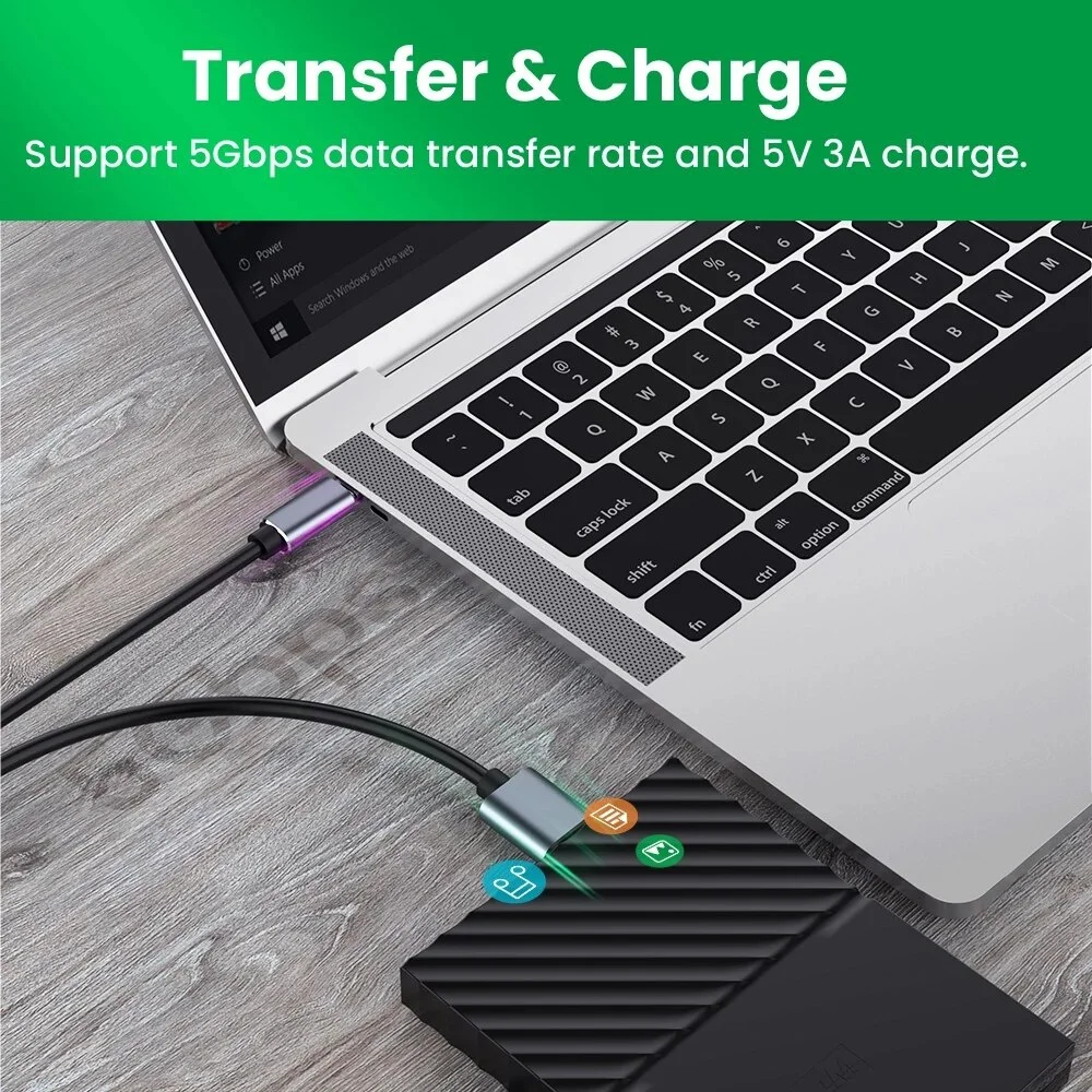 마이크로 B USB C 3.0 케이블 타입 C - USB 3.0 마이크로 B 케이블 커넥터 5Gbps 외장 하드 드라이브 디스크 케이블 (하드 드라이브 컴퓨터용)