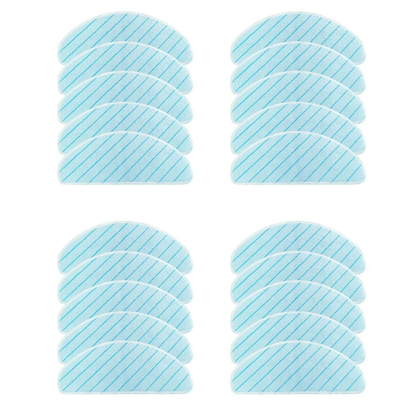 

For Ecovacs Deebot Ozmo T8 Aivi T8 Max T9 Max Vacuum Cleaner Cleaning Washable Mop Pad Mop Cloth Rag (20PCS)