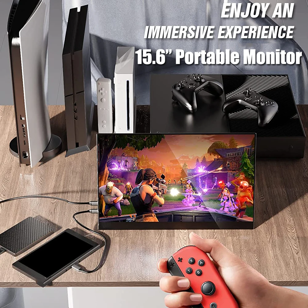 15.6 ġ ޴  1080P HDR IPS г, USBC HDMI ʰ淮 ܺ  °  ĵ, Ʈ  Ŀ 