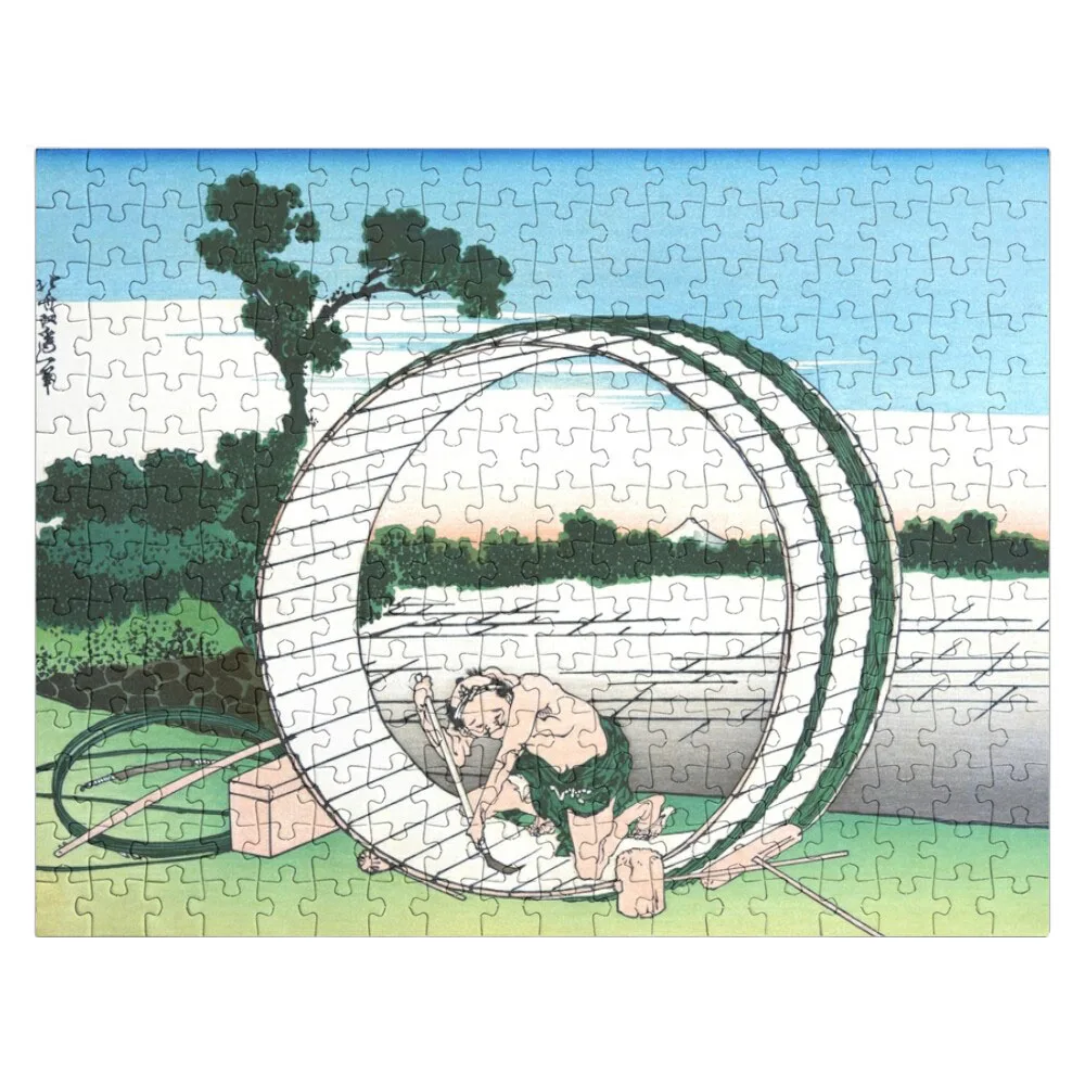 

Fuji-view Moor в провинции Овари от Katsushika Hokusai головоломка персонализированный детский подарок Детский пазл