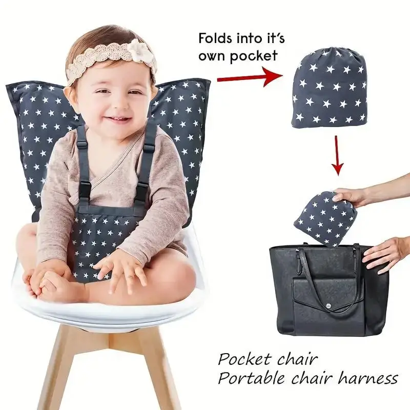 Creative Dining Chair Strap, Seat Safety Strap, Dining Belt High Chair For Home And Travel Use,Star safety rope
