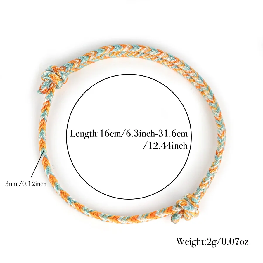 Handmade Ethnic Cord Chain Bracelet for Women