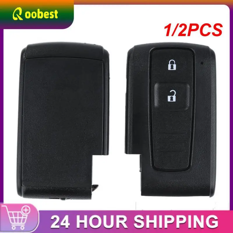 

1/2PCS Buttons Car Key Case Shell Fob For PRIUS 2004-2009 COROLLA VERSO Camry Replacement Smart Key Card with Blade