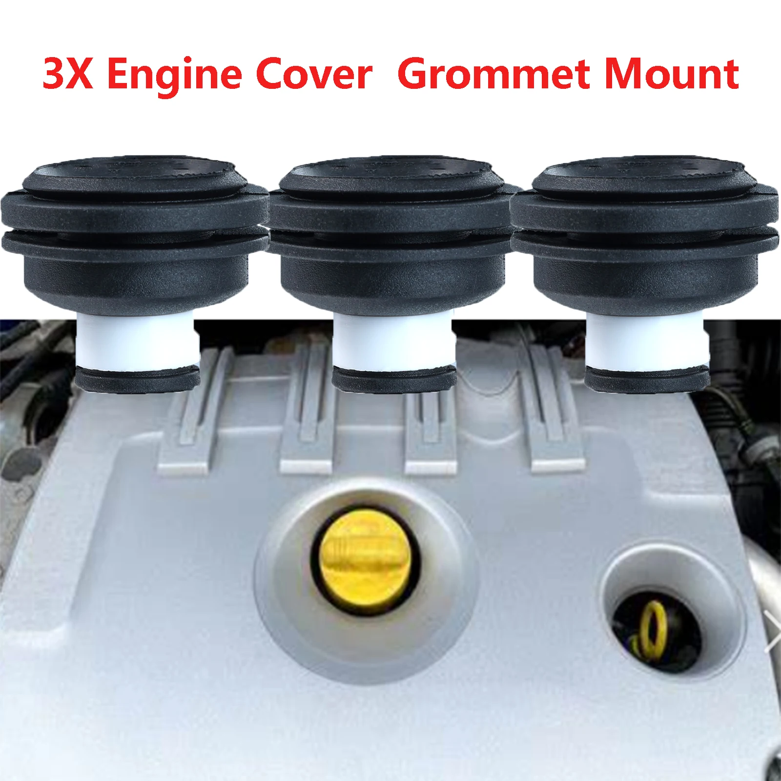 3X Engine Cover Rubber Grommet Mount Clips 1.5 & 1.9 DCi air filter box rubber grommet for Renault Clio II III Kangoo I Modus Twingo I Megane II 7701056972