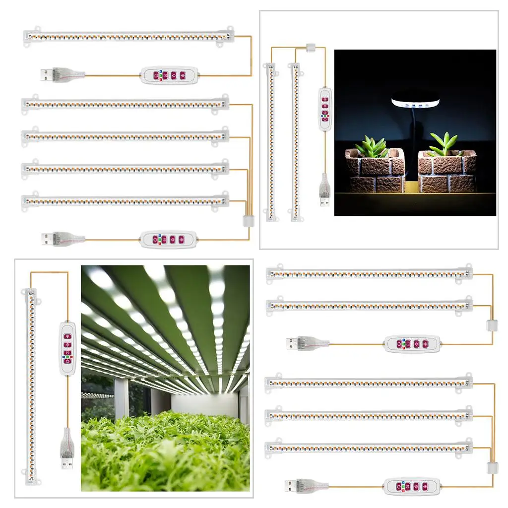 LED Grow Light Full Dimmable Auto On/Off Timer for Flower Plants