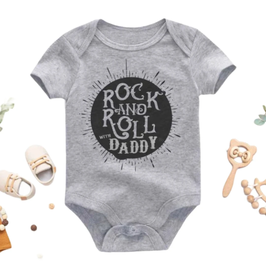 Rock And Roll With Daddy Tutina Band Divertente Regalo In Metallo Musicista Papà Baby Shower Regalo Personalizzato