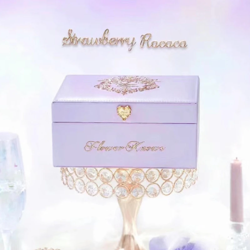 Flower Knows Cosmetics Storage Box Limited Edition Strawberry Rococo Violet Jewelry Empty Box