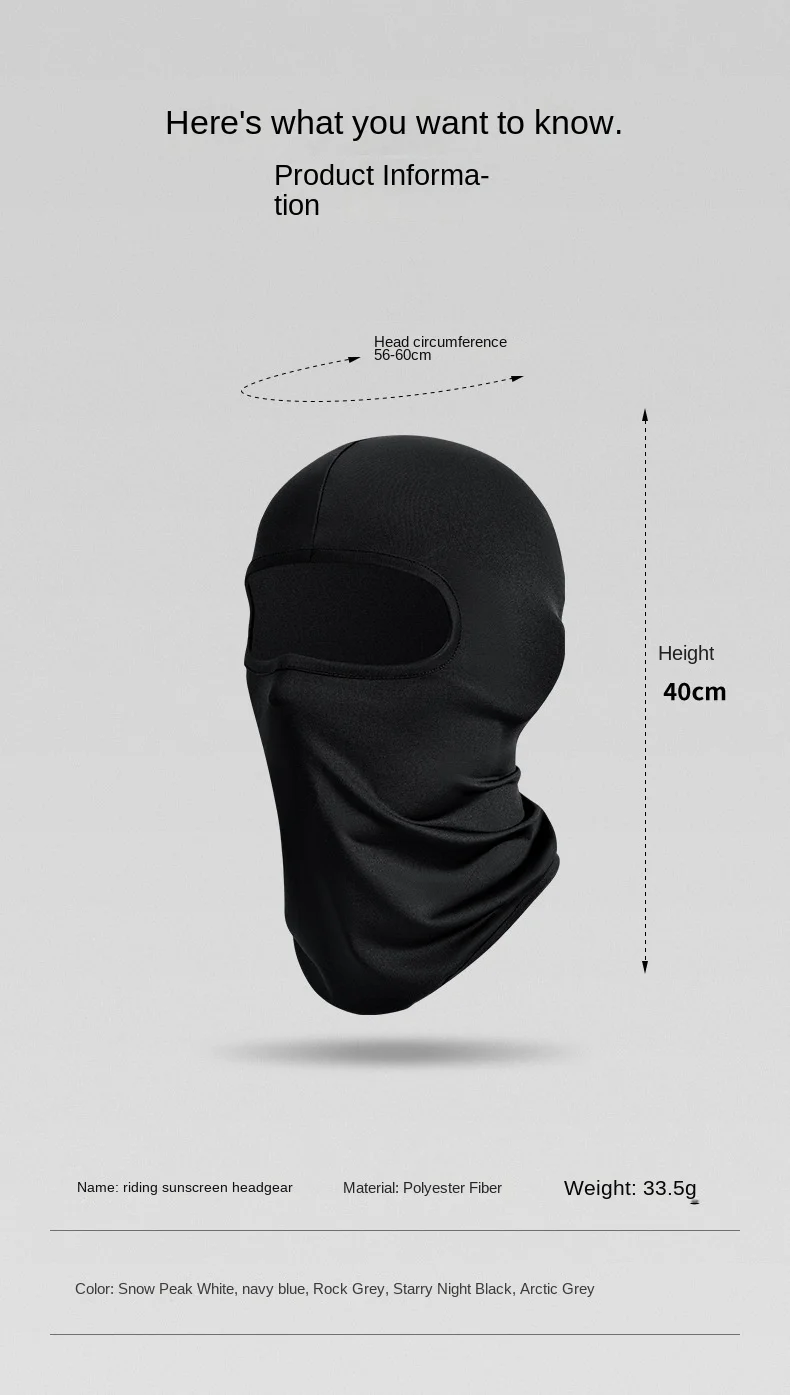 Summer ice silk sunscreen headgear men and women outdoor riding mask fishing face towel bicycle motorcycle sunscreen headgear