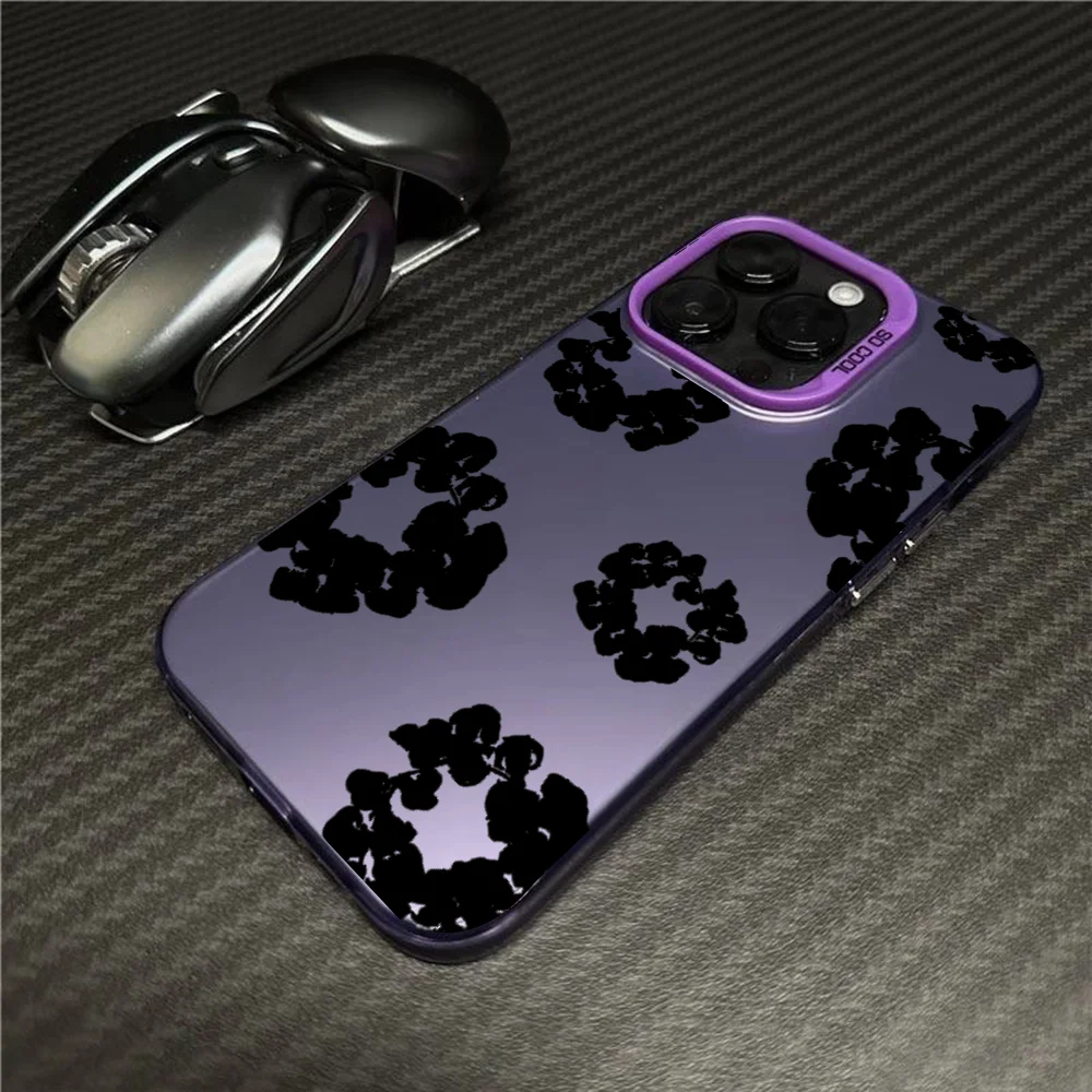 Luxury D-Denim T-Tears Phone Case For iPhone16,15,14,13,12,11,Mini,Pro,MAX Candy Matte Shockproof Back Cover 4