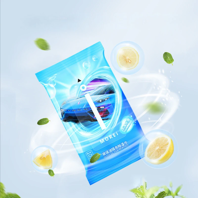 Car Glass Oil Film Removal Wipes Black Maintenance Wipes Windows