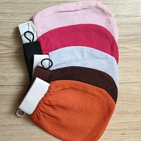 

Multi-color Rayon Bath Gloves Single Layer Rubbing Dead Skin Exfoliating Gloves Bathing and Smearing Clean Towels