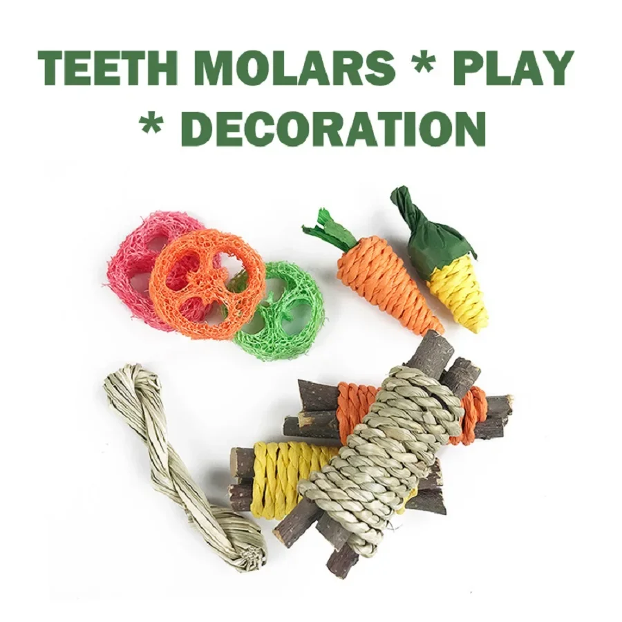 Pet Rabbit Guinea Pig Dragon Cat Fun Toy Hamster Rabbit Tooth Grinding Set Pet Tooth Grinding Snacks pet tooth grinding snacks pet chew toys pet teeth grinding stone pet toys pet teeth grinding toy hamster toy