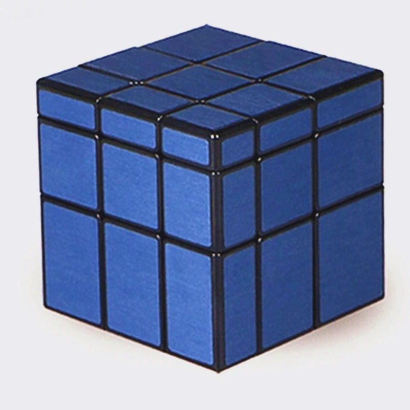 1PCs 3x3x3 Magic Mirror Cubes Cast Coated Puzzle Professional Speed Gold Silver Magic Cube Magic Education Decompression Fun Toy 4