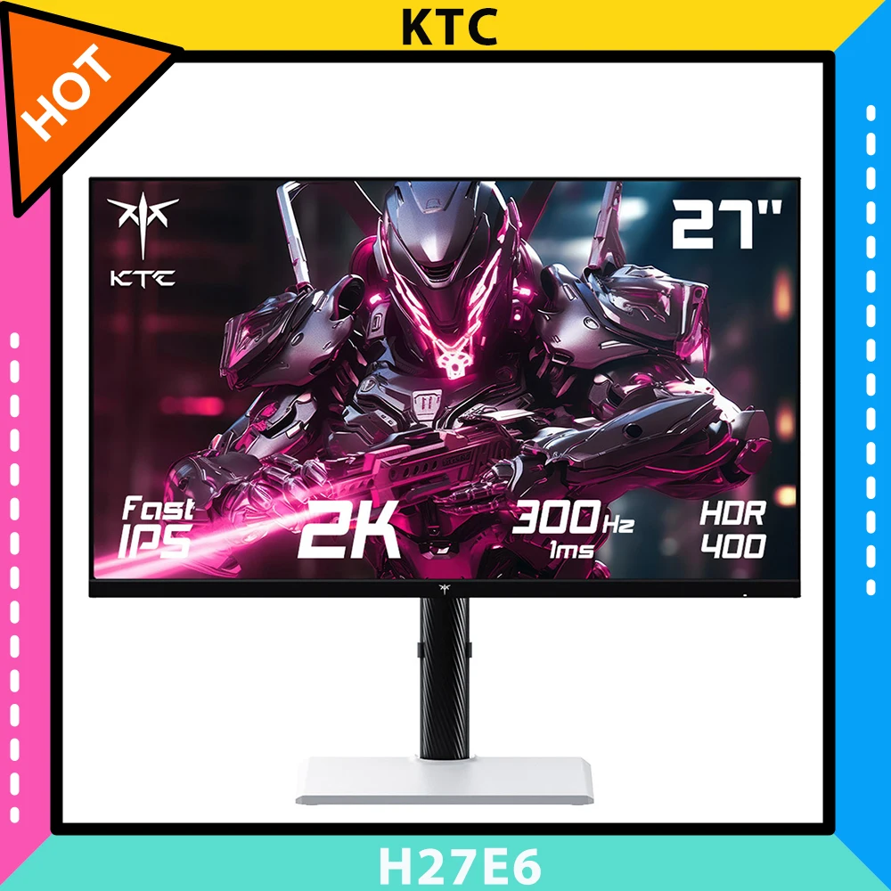 Monitor do gier KTC H27E6 27 cali, ekran Fast IPS QHD 2560