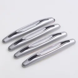 Car Door Protector Guard - Rubber Bumper Sticker Set (4 Pieces) (GRAY)