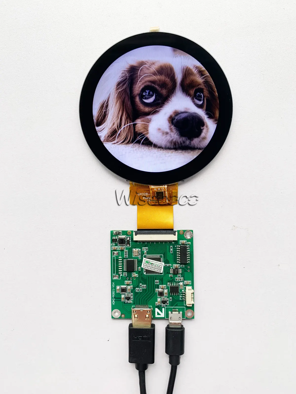 Wisecoco-ecrã Circular Lcd Redondo 28 Ecrã Táctil Ips 480x480 Interface Rgb para Eletrodomésticos Inteligentes Raspberry pi - Imagem 5