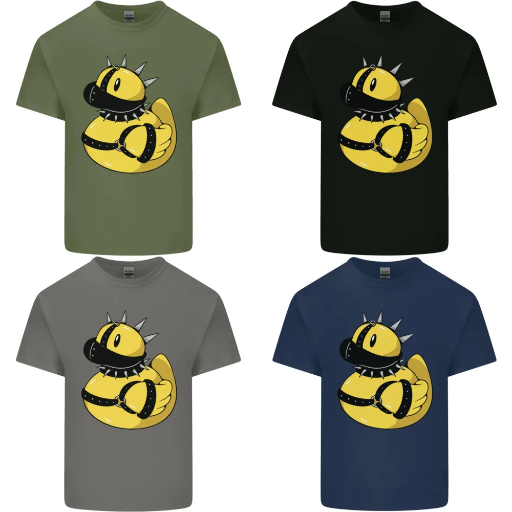 BDSM Rubber Duck Grappige Bondage Heren Katoenen T-shirt T-shirt Top_voghion.com