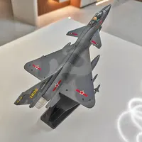 ⁦بالعربي: مجسم طائرة حربية شبح رمادية 23 سم | Premium Alloy Stealth Fighter Diecast Model 23 cm⁩ - الصورة ⁦4⁩