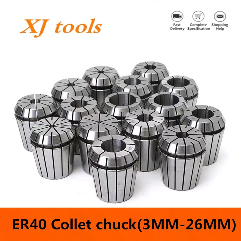 

New 1PCS ER 40 ER40 10mm 25mm Over Size Spring Collet Clamping Tool Drill Chuck Arbors For CNC Milling Lathe Tool Milling Cutter