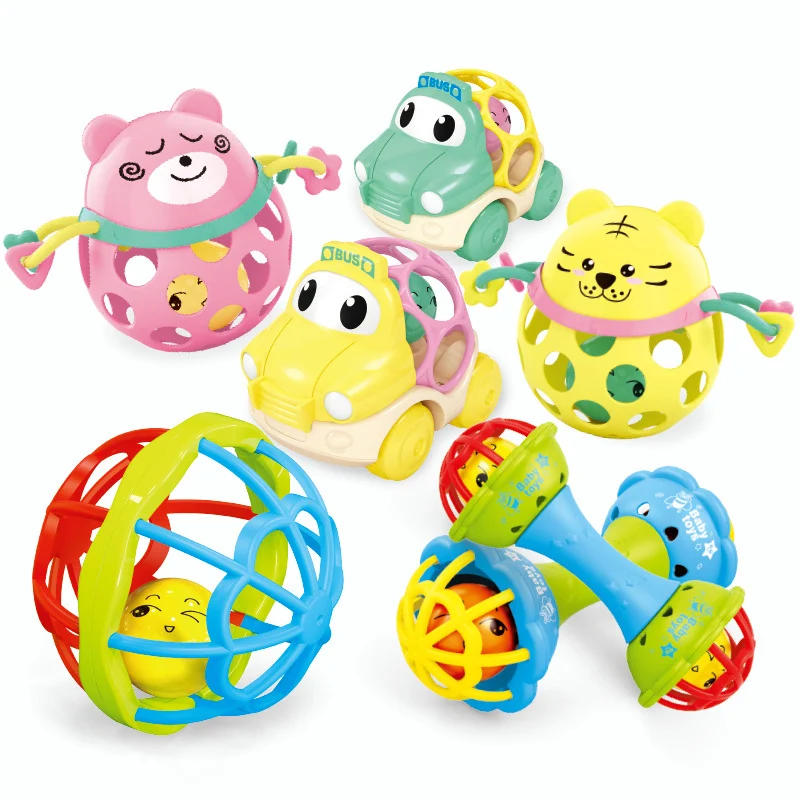 Infantil Grab Shake Rattle Set, mordedor sensorial, Developmen Music Toys,  brinquedos de dentição para bebês, presentes recém-nascidos, 0-6 meses -  AliExpress