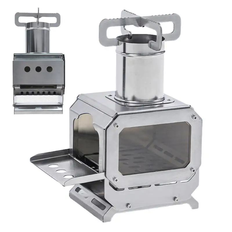 

Outdoor Cooking Picnic Camping Stove Portable Wood Furnace Burner Outdoor Stove Cooking Burner Firewoods Furnace Wood Stove