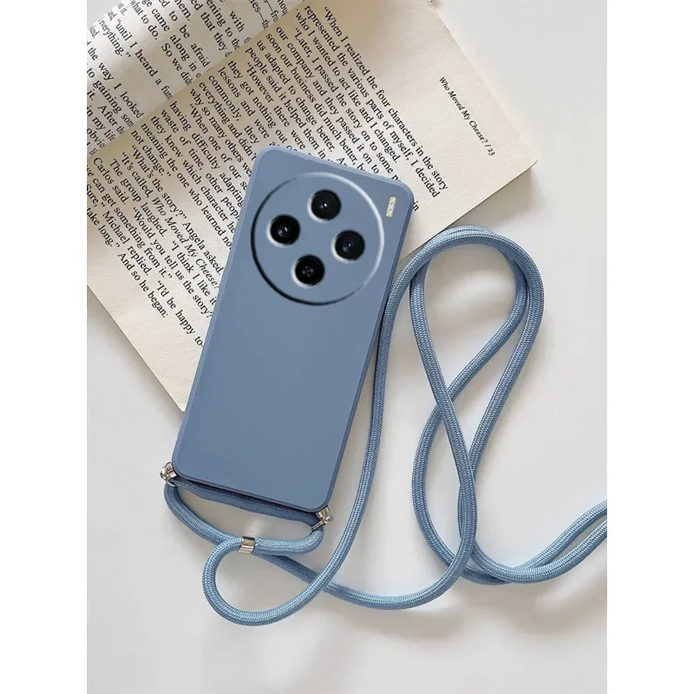 Crossbody Lanyard Silicone Phone Case with Camera Protection