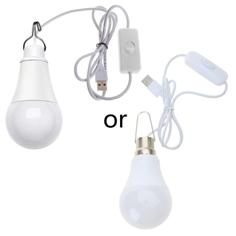 

LED Bulb Portable Camping Lamp Mini Bulb LED USB Power 5W 6500K USB Bulb P9JB