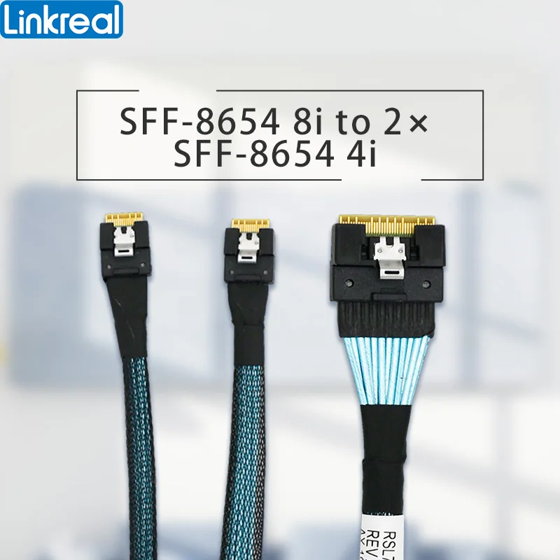 Pcie 4.0 Slimsas Sff8654 8i para Xsff9654 4i Cable-80cm