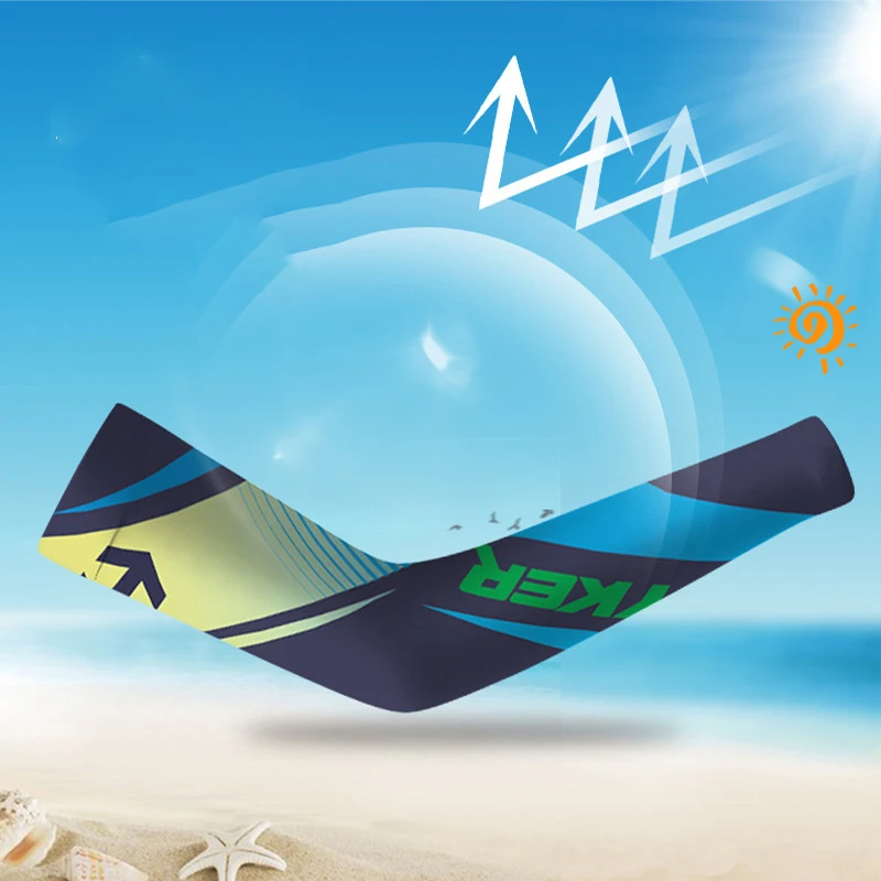Sun Protection Arm Sleeves Anti-Sunburn Summer Men Cool Muff Breathable Driving Arm Cover Cycling Warmers Sports
