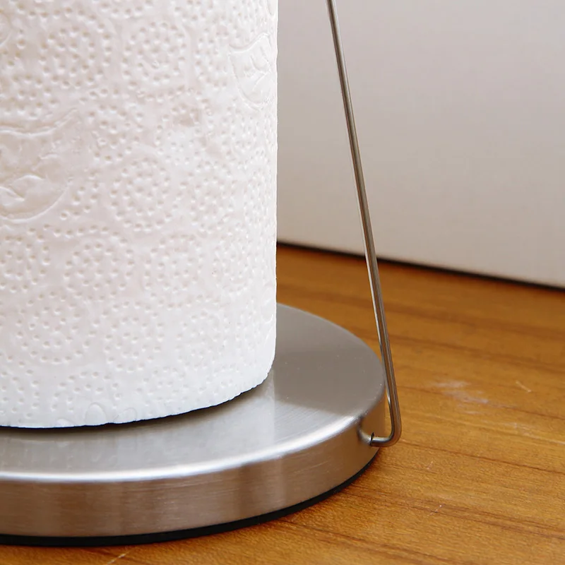 Stainless Steel Paper Towel Holder for Countertop Kitchen Organization Free Standing Tissue Holder for Kitchen Bathroom 5