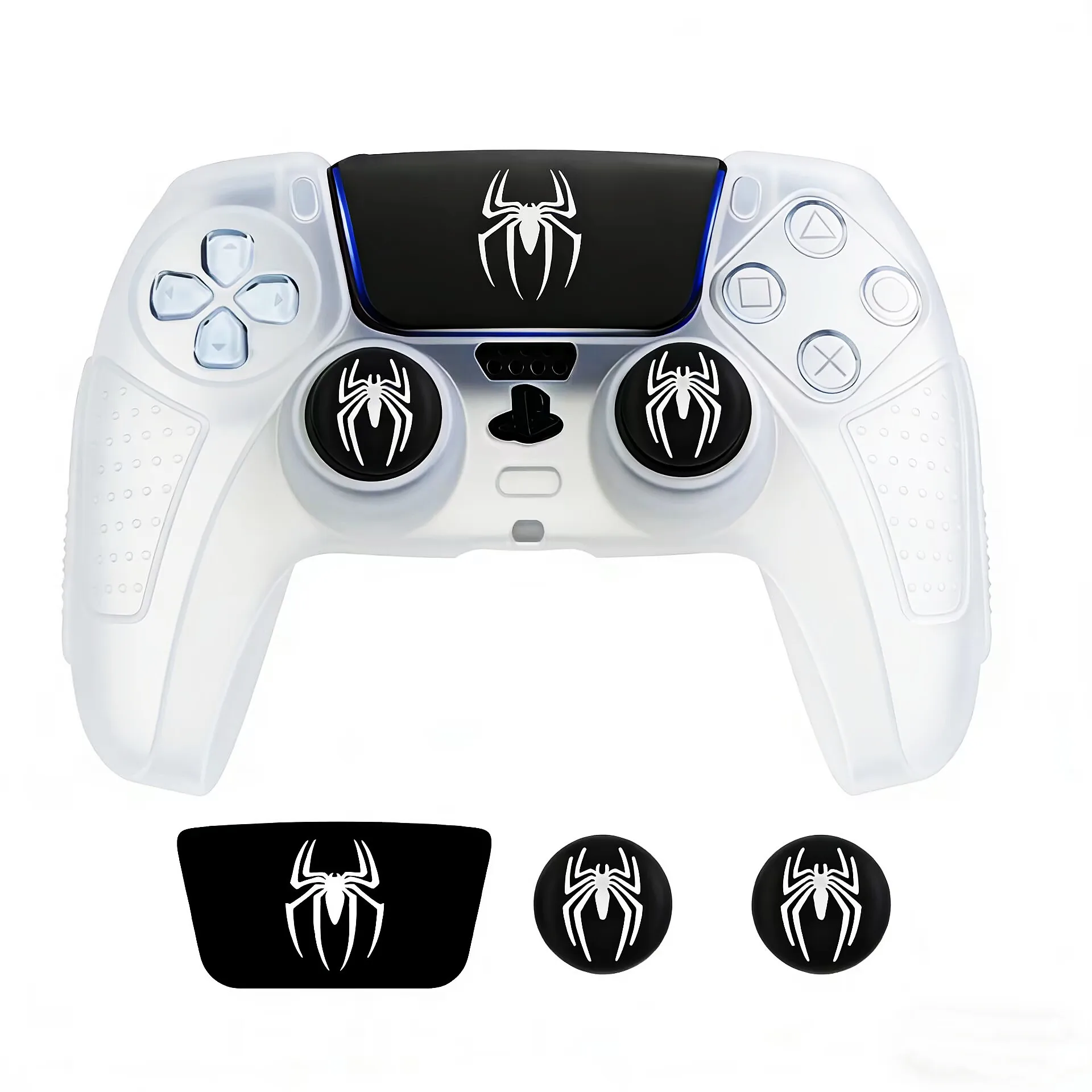Enhanced Anti-Slip Silicone Grip Cover with Thumb Grips and Touch Pad Sticker