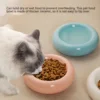 Cat Bowl Ceramic Cat Bowl Dish Pet Bowl Donut Shape Cat Food Bowl Anti-Fall Flip Bowl Non-slip Multiple Colors Shapes Snack Bowl 4