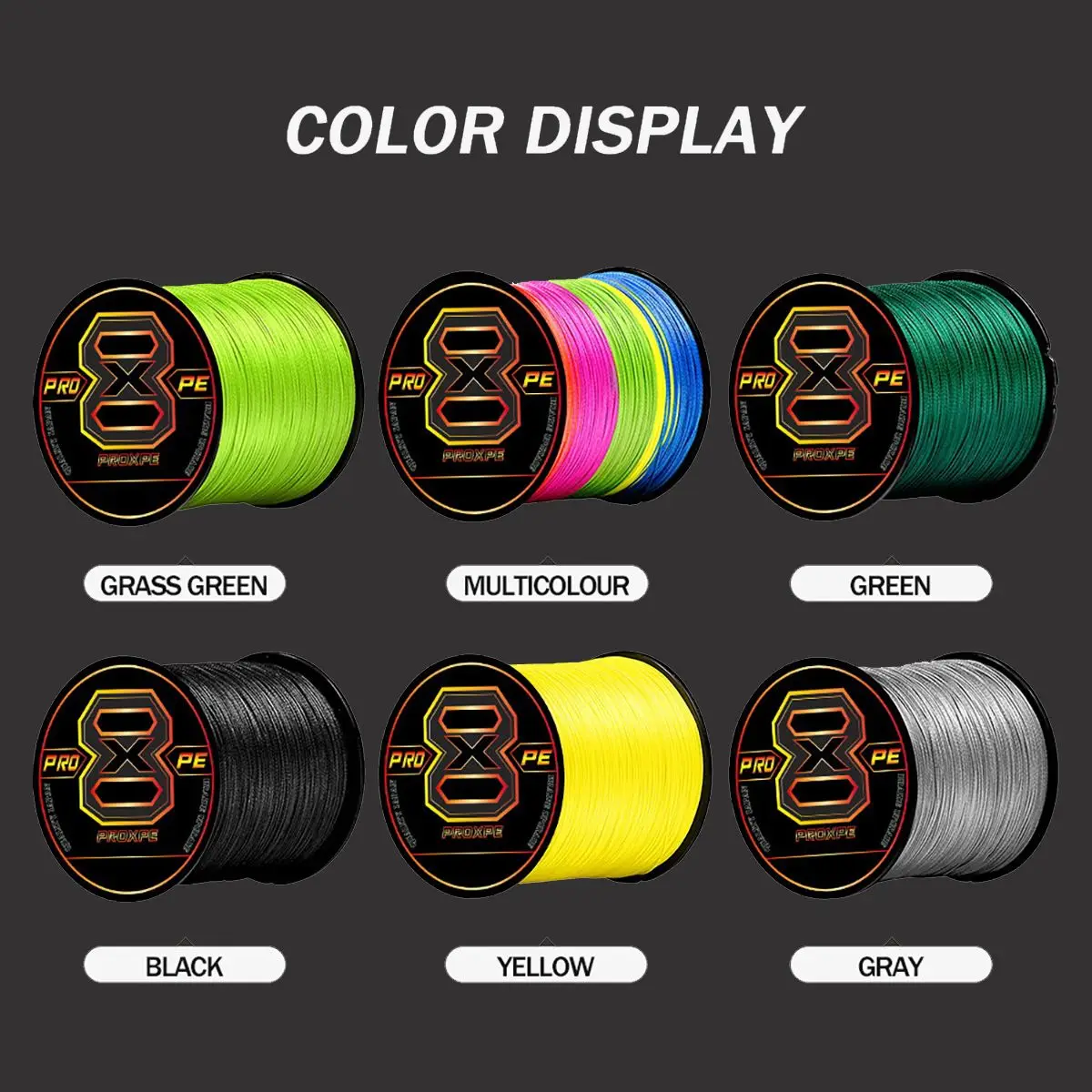 PROXPE X8 Strands 300M 100M 500M 1000M PE Braided Fishing Line 22-100LB Multifilament Floating Wire Fly Carp Sea Saltwater Pesca 3