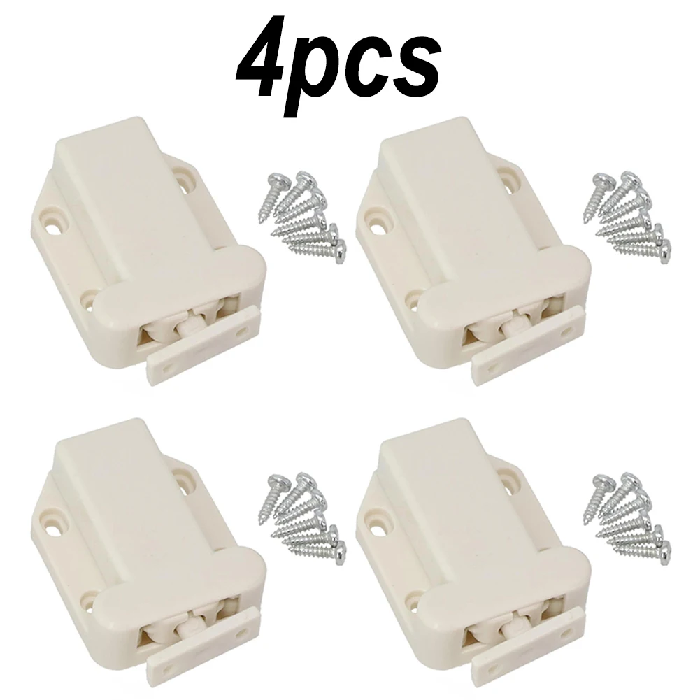 Door Catch 4pcs Kitchen Push To Open Touch Latch for Cabinet